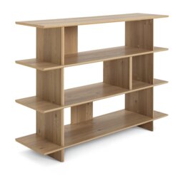 Habitat Raymond Wide Bookcase - Oak - thumbnail 1