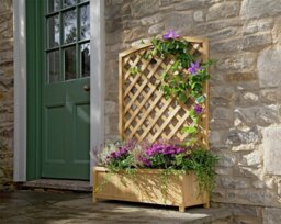 Lattice Wooden Garden Planter - Large - thumbnail 2