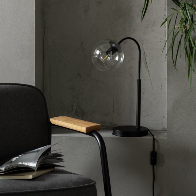 Habitat Coleman Metal Table Lamp - Matte Black - image 1