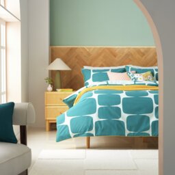 Habitat x Scion Cotton Lohko Teal Bedding Set - Single - thumbnail 1