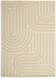 Habitat Mirage Carved Cream Cut Pile Rug - 160x230cm - thumbnail 2