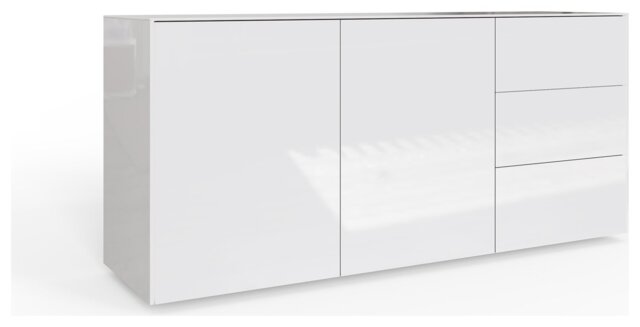 Frank Olsen Intel Smart 2 Door 3 Drawer Sideboard - White - image 1