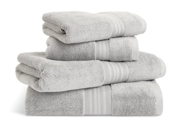 Habitat Egyptian Cotton 4 Piece Towel Bale - Silver - image 1