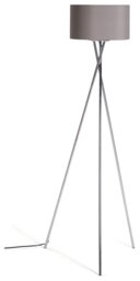 Argos Home Tripod Floor Lamp - Grey and Chrome - thumbnail 2