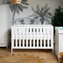 Obaby Nika Cot Bed - White - thumbnail 1