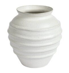 Argos Home Reactive Glaze Ceramic Vase - White - thumbnail 2