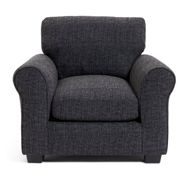 Argos Home Lisbon Fabric Armchair - Charcoal - image 1