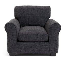 Argos Home Lisbon Fabric Armchair - Charcoal - thumbnail 1
