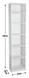 Argos Home Maine Narrow Bookcase - Walnut - thumbnail 2