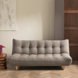 Habitat Kota 3 Seater Fabric Clic Clac Sofa Bed - Nutmeg
