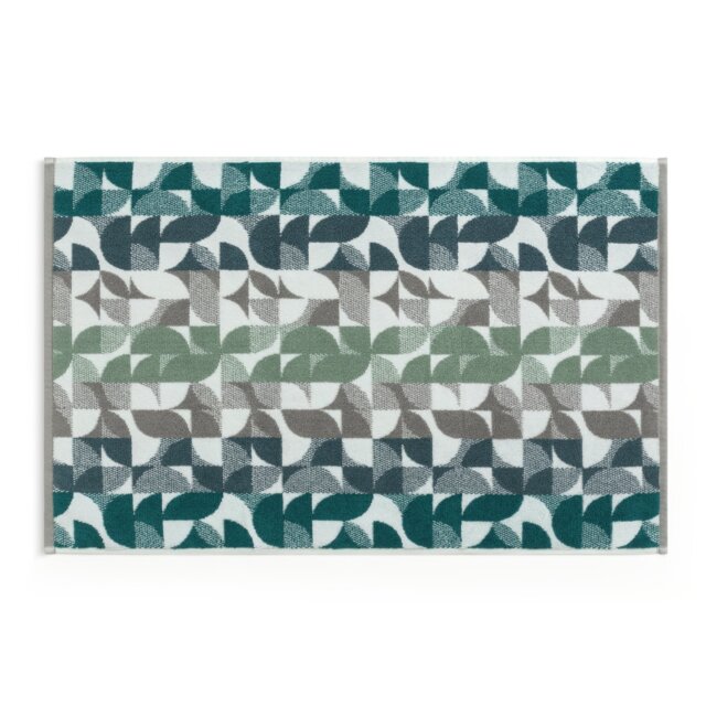 Habitat Geometric Bath Mat - Blue & Green - image 1