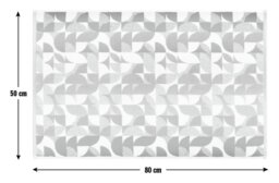 Habitat Geometric Bath Mat - Blue & Green - thumbnail 2