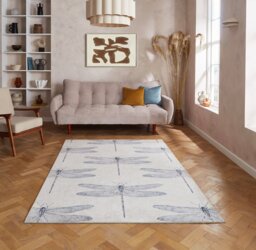 Harlequin Demoiselle Indigo Blue Flatweave Rug - 152x230cm - thumbnail 1