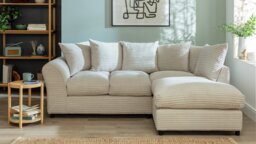 Argos Home Harry Fabric Right Hand Corner Sofa - Stone - thumbnail 2