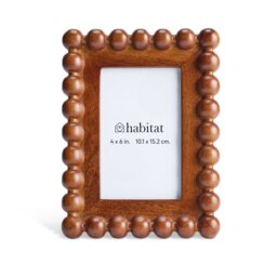 """Habitat Brown Bobble Wooden Picture Frame - 4x6""""""" - thumbnail 2