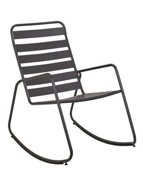 Argos Home Steel Garden Rocking Chair - Charcoal - image 1