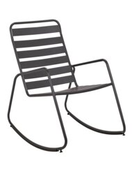 Argos Home Steel Garden Rocking Chair - Charcoal