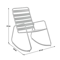 Argos Home Steel Garden Rocking Chair - Charcoal - thumbnail 2