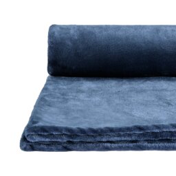 Argos Home Large Fleece Throw - Navy - 220x200cm - thumbnail 2
