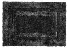 Origins Frame Charcoal Shaggy Rug - 160x230cm - thumbnail 2
