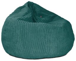 rucomfy Jumbo Cord Slouchbag Bean Bag - Teal - thumbnail 1