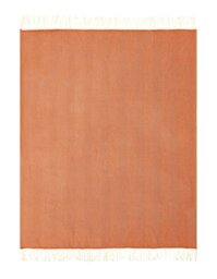 Habitat Herringbone Throw - Burnt Orange - 125x150cm - thumbnail 2