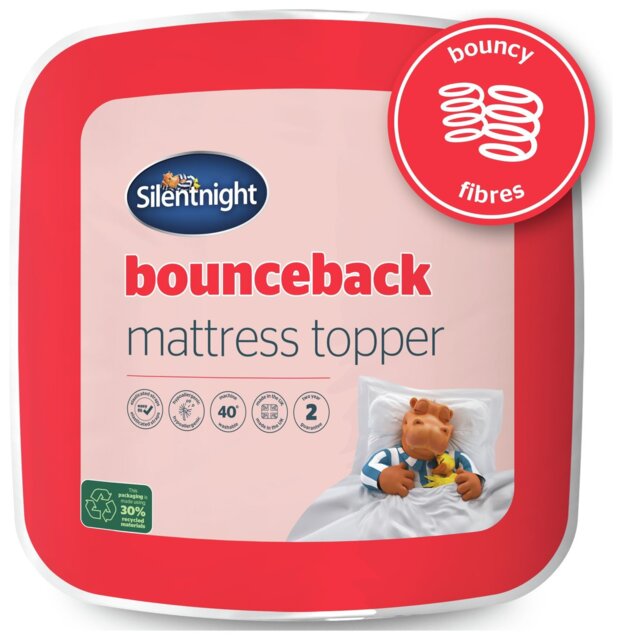 Silentnight Bounceback 2.5cm Mattress Topper - Superking - image 1