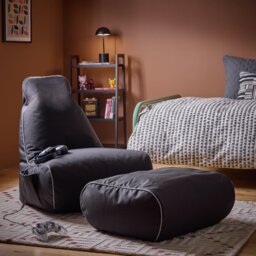 Argos Home Kids Gaming Bean Bag Chair - Black - thumbnail 1