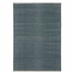 Argos Home Herringbone Navy Cotton Flatweave Rug - 120x170cm - thumbnail 2