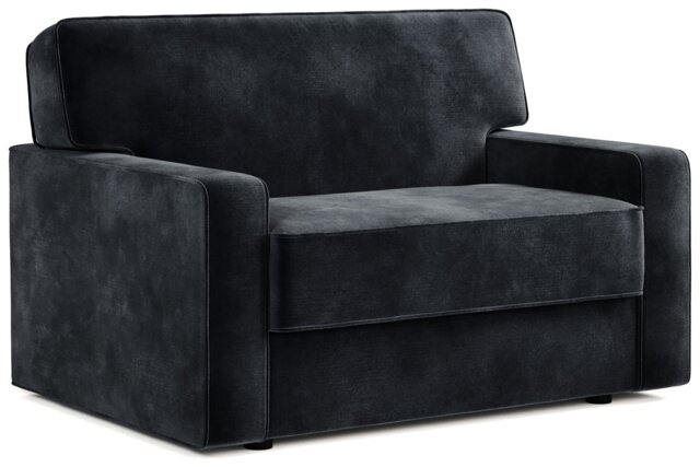 Jay-Be Linea Velvet Cuddle Chair Sofa Bed - Charcoal - image 1