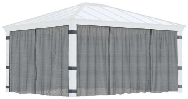 Palram Canopia Dallas 4 Piece Gazebo Netting Set 14 x 16ft - image 1