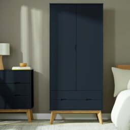 Habitat Pimlico 2 Door 2 Drawer Wardrobe - Blue