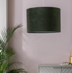 Habitat Green Velvet Easy Fit Lampshade - 30cm