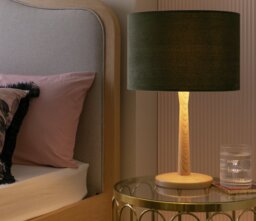 Habitat Green Velvet Easy Fit Lampshade - 30cm - thumbnail 2