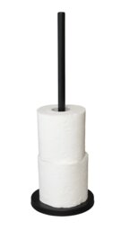 Habitat Steel Toilet Roll Holder - Matt Black - thumbnail 2