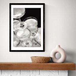 East End Prints Champagne Black Frame Art Print - A3 - thumbnail 2