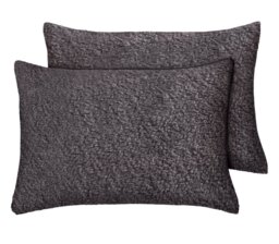 Argos Home Fleece Standard Pillowcase Pair - Grey - thumbnail 1