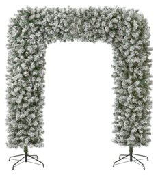 Premier Decorations 8ft Snowy Arch Christmas Tree - thumbnail 1