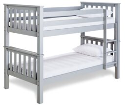 Habitat Heavy Duty Detachable Bunk and 2 Mattresses - Grey - thumbnail 1