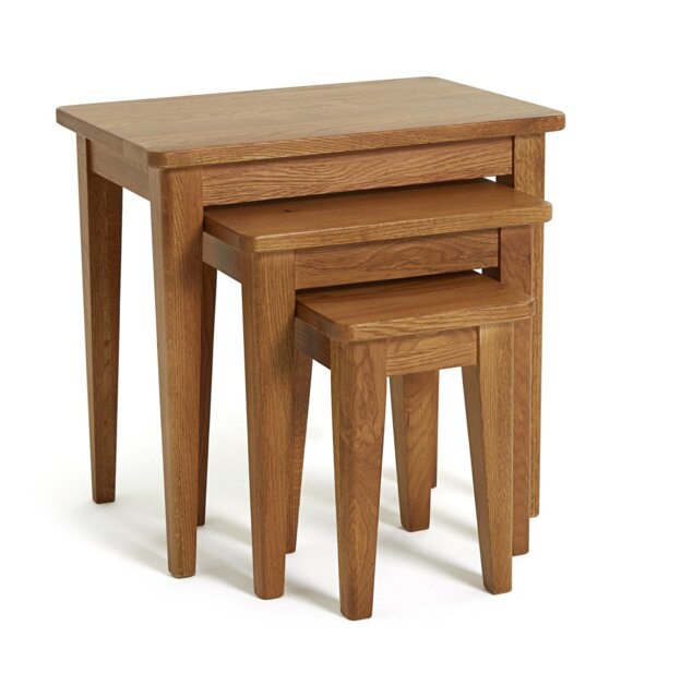 Argos Home Nest of 3 Tables - Dark Wood - image 1