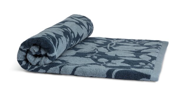 Habitat Foliage Bath Sheet - Navy - image 1