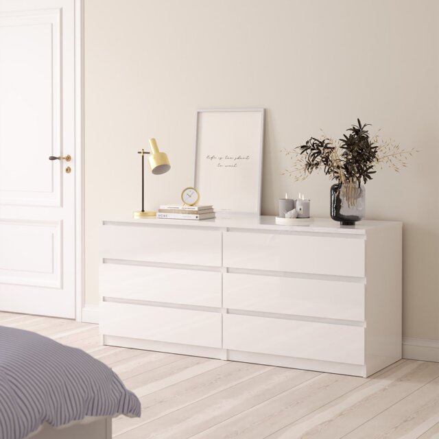 Furniture To Go Naia 6 Drawers Chest - White - image 1