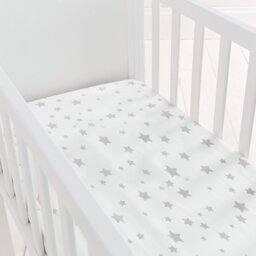 Silentnight Safe Nights Nursery Grey Fitted Sheets - Crib - thumbnail 1