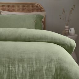 Yard Lark Cotton Muslin Eucalyptus Bedding Set - King Size - thumbnail 2