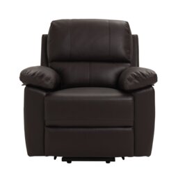 Argos Home Toby Faux Leather Rise & Recline Chair -Chocolate - thumbnail 1