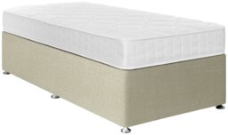 Argos Home Dalham Memory Single Divan Bed - Natural - thumbnail 1
