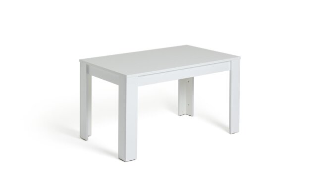 Argos Home Miami Gloss 4 Seater Dining Table - White - image 1