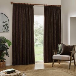 Yard Chenille Fully Lined Pencil Pleat Curtains - 229x229cm - thumbnail 1