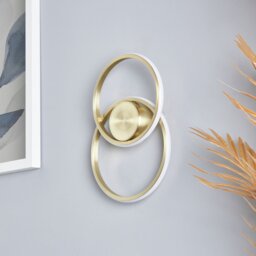 BHS Eye Metal LED Wall Light - Brass - thumbnail 1