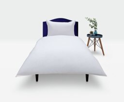Habitat Cotton Rich 180 TC Plain White Bedding Set - Single - thumbnail 2
